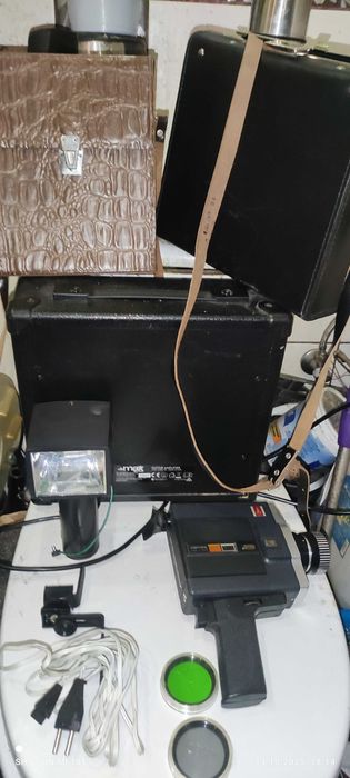 Kolekcjonerska rosyjska kamera z lampą ABPOPA 215 CYnEP 8