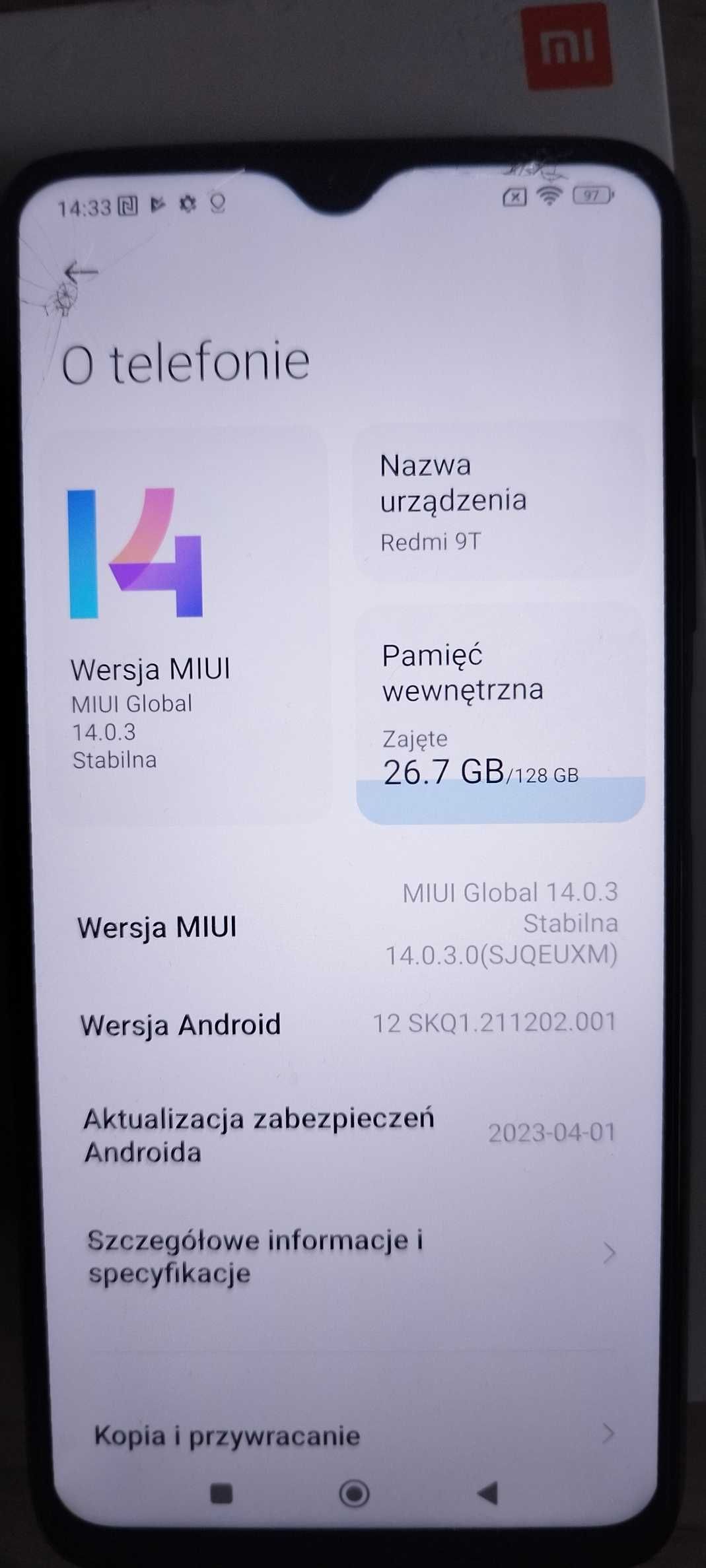 Xiaomi Redmi 9T 4+2 gb/ 128 gb / M2010J19SY