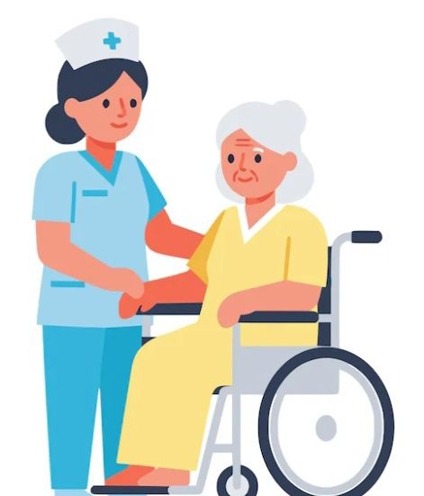 Cuidadora de idosos "auxiliar "