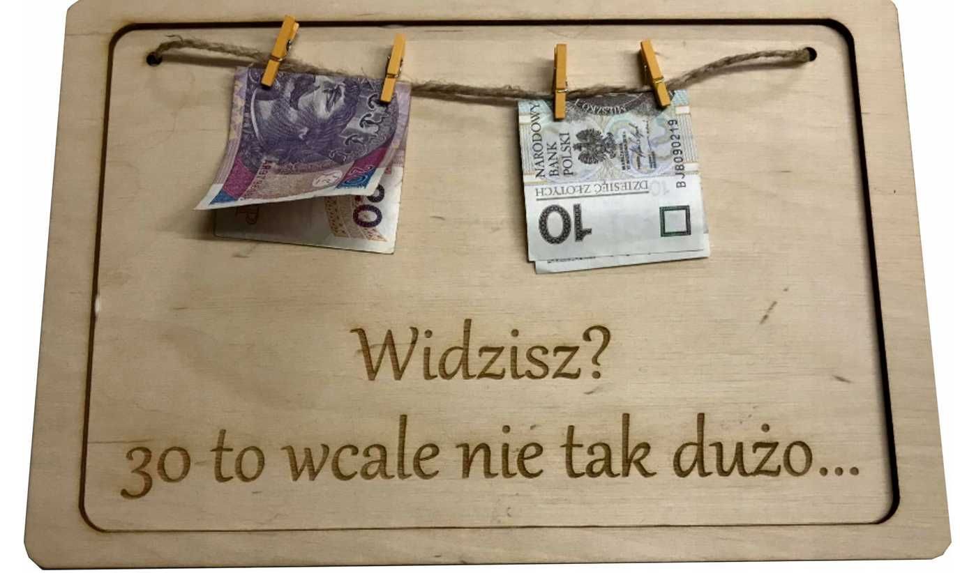 Ramka urodziny Widzisz to wcale nie tak Prezent imię sklejka drewno