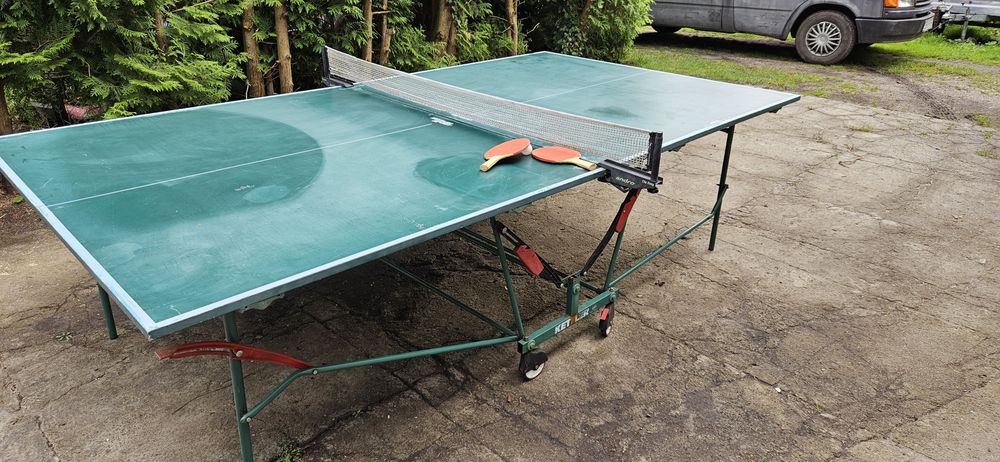 Fajny,zewnętrzny Kettler.Aluminiowy stół do tenisa,ping ponga