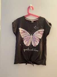Bluzeczka pepco 134 8-9 lat motylek motylki