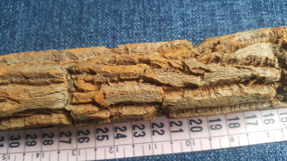 Lápis grande decorativo, artesanato Brasil, tronco madeira e grafite