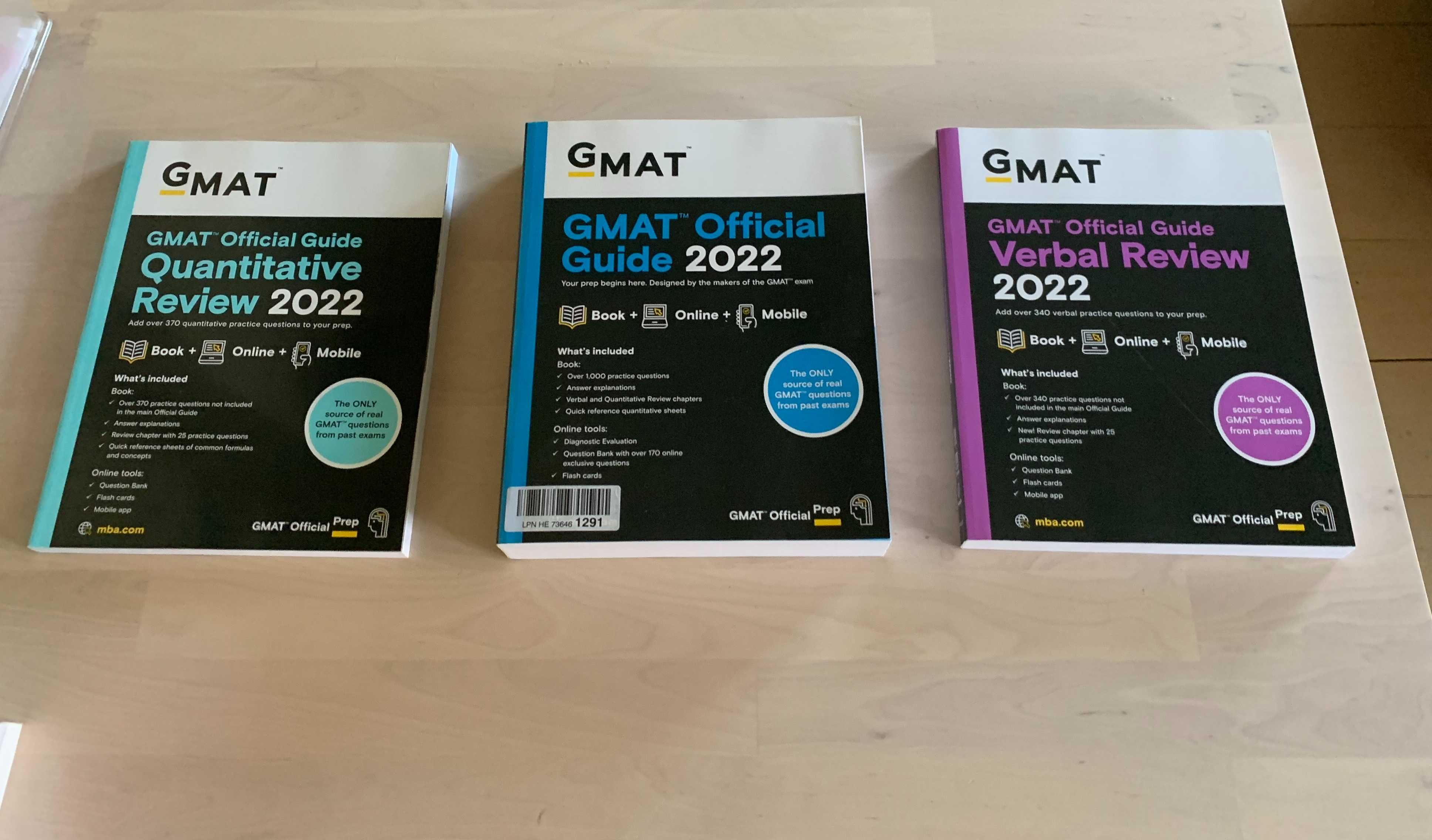 GMAT - mega zestaw! Official Guide + Manhattan Prep + oficjalny notes