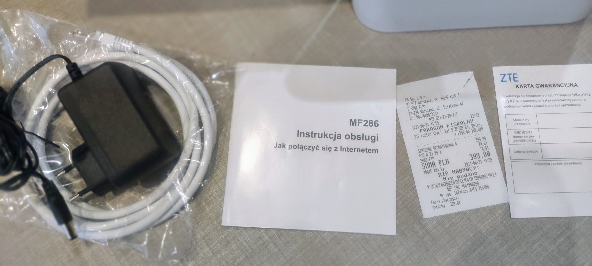 Bezprzewodowy router LTE  MF286R