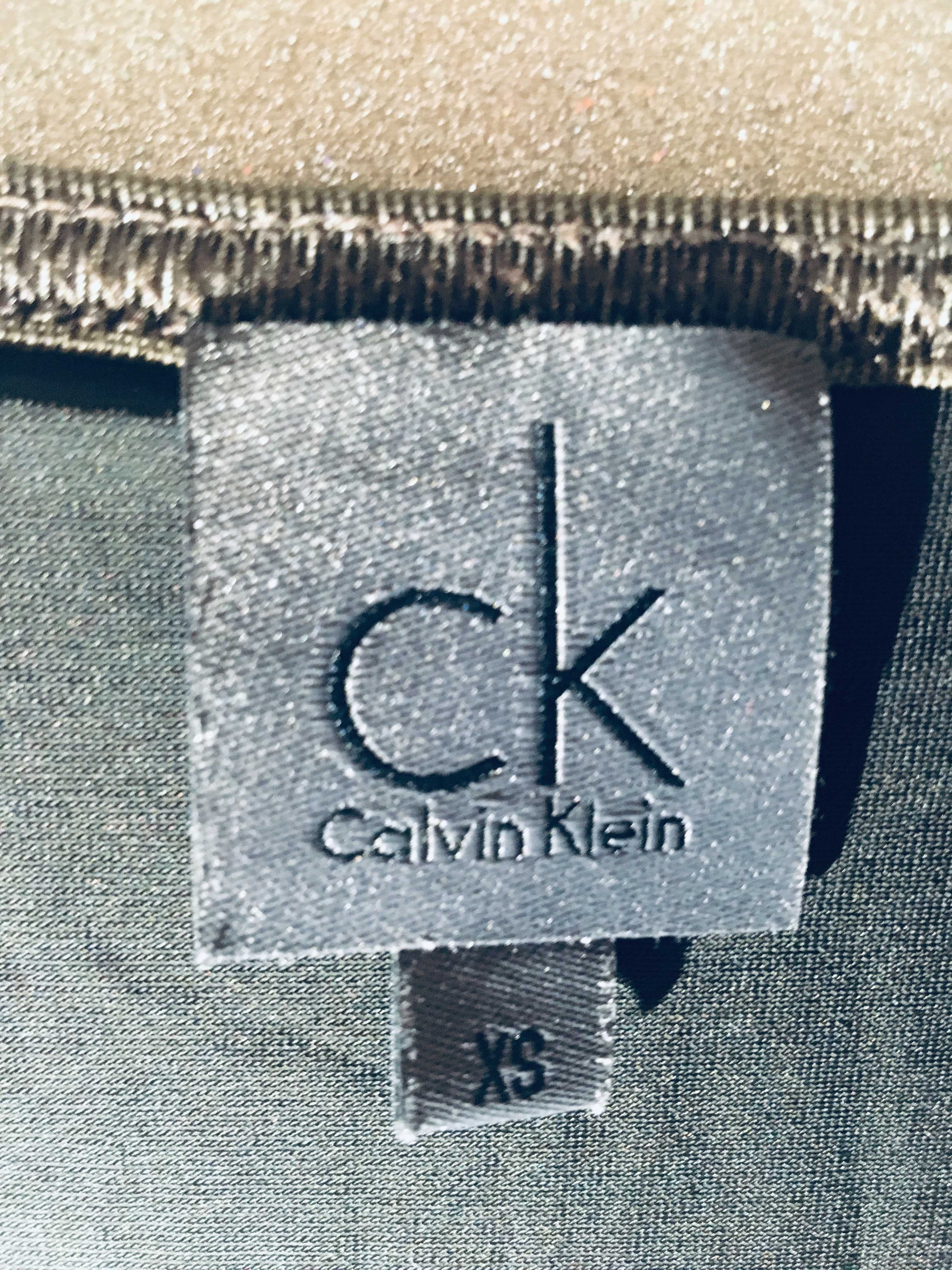 Calvin Klein błyszcząca bluzka XS złota oryginalna okazja!!