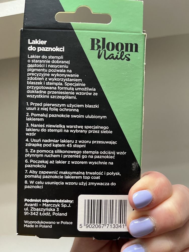 Lakier do stempli biały marki Bloom Nails (ST 02)