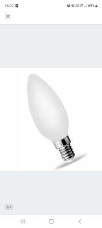 Żarówka mleczna C35 FILAMENT LED edison 4W E14 C35