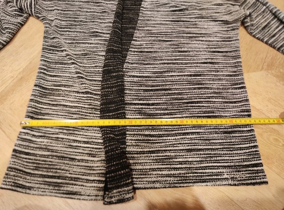 Czarno-szary kardigan/narzutka