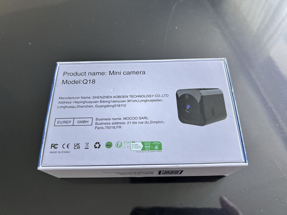 Wifi mini camera Q18 Міні-камера Q18 4K UHD на акамуляторі