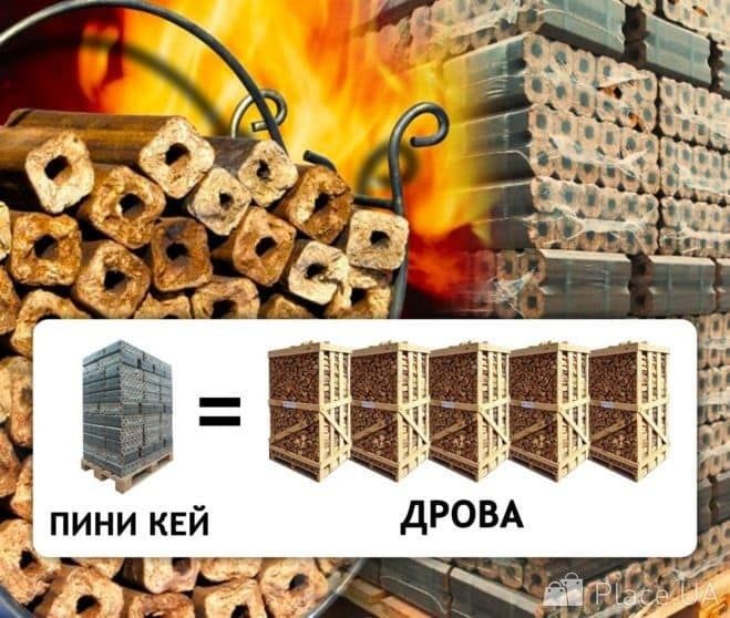 Продам дрова , брикет Pini&key из твердых пород дерева! Низкая цена!