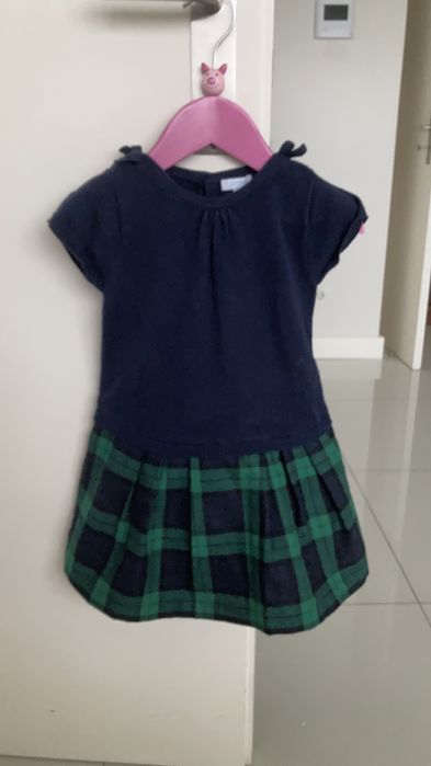 Vestido Jacadi azul marinho, 23 meses (88 cms)