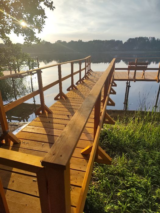 Nowy Dom nad jeziorem linia brzego ,prywatny pomost,sauna i jacuzzi