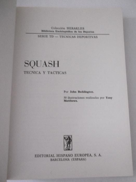 Livro de Squash, John Beddington
