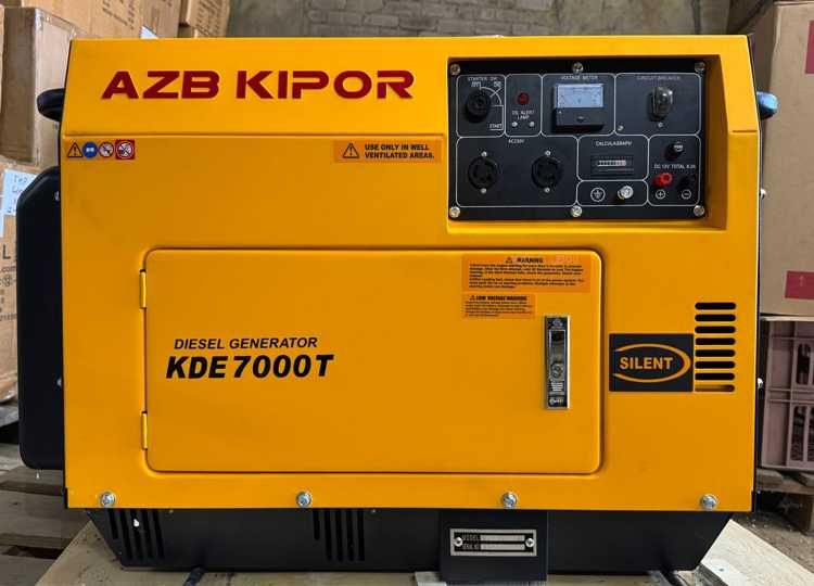 генератор дизельний AZB Kipor мідна обмотка економний 5 кВт тихий закр