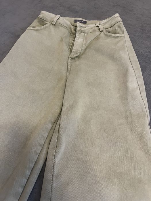 Класні широкі штани з необробленим краєм, s