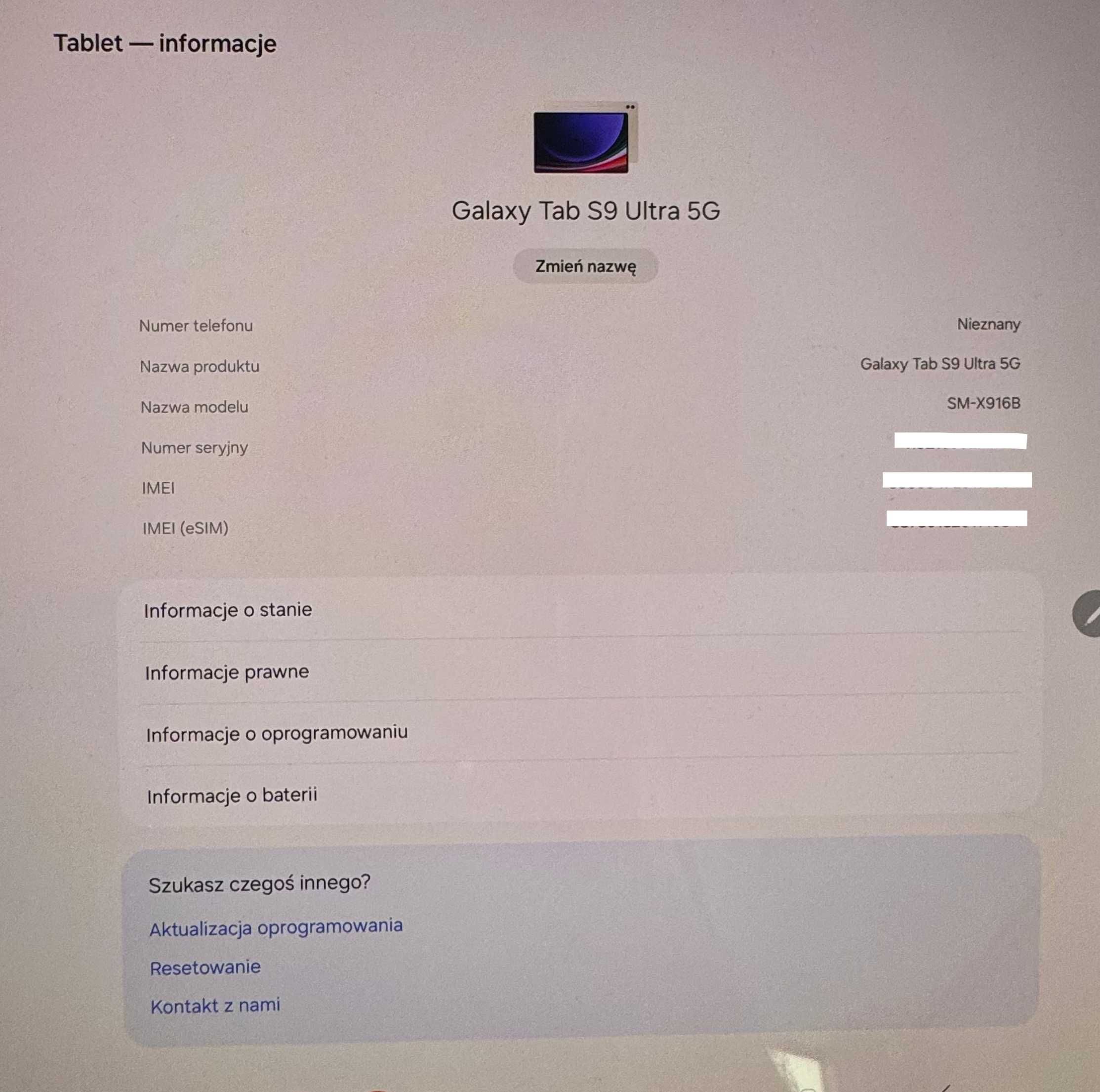Tablet Samsung Galaxy Tab S9 Ultra SM-X916B z AI 12 GB RAM 512 GB Dysk