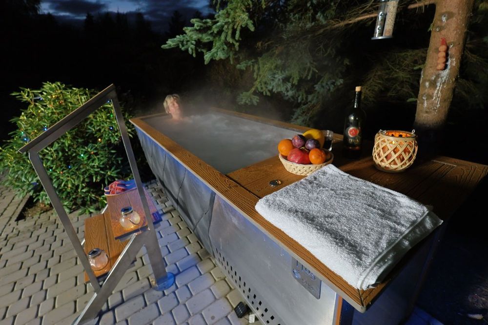 Sylwester Święta Boże Narodzenie domek w górach las jacuzzi sauna SPA