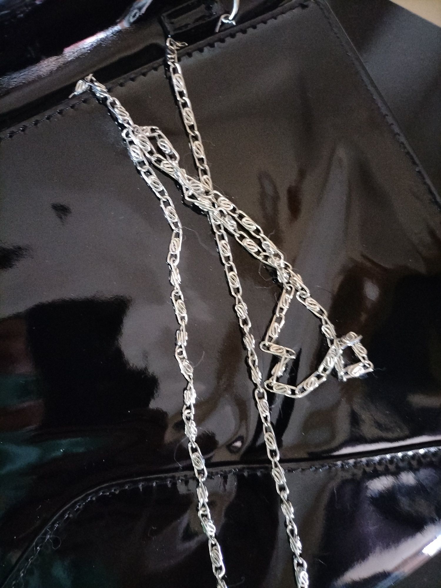 Nowa torebka Orsay srebrno czarna