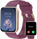 smartwatch 1 smart watch fioletowy multi pomiar bicia serca opis