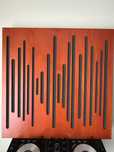 Painel acustico, efeito cerejeira 60x60cm