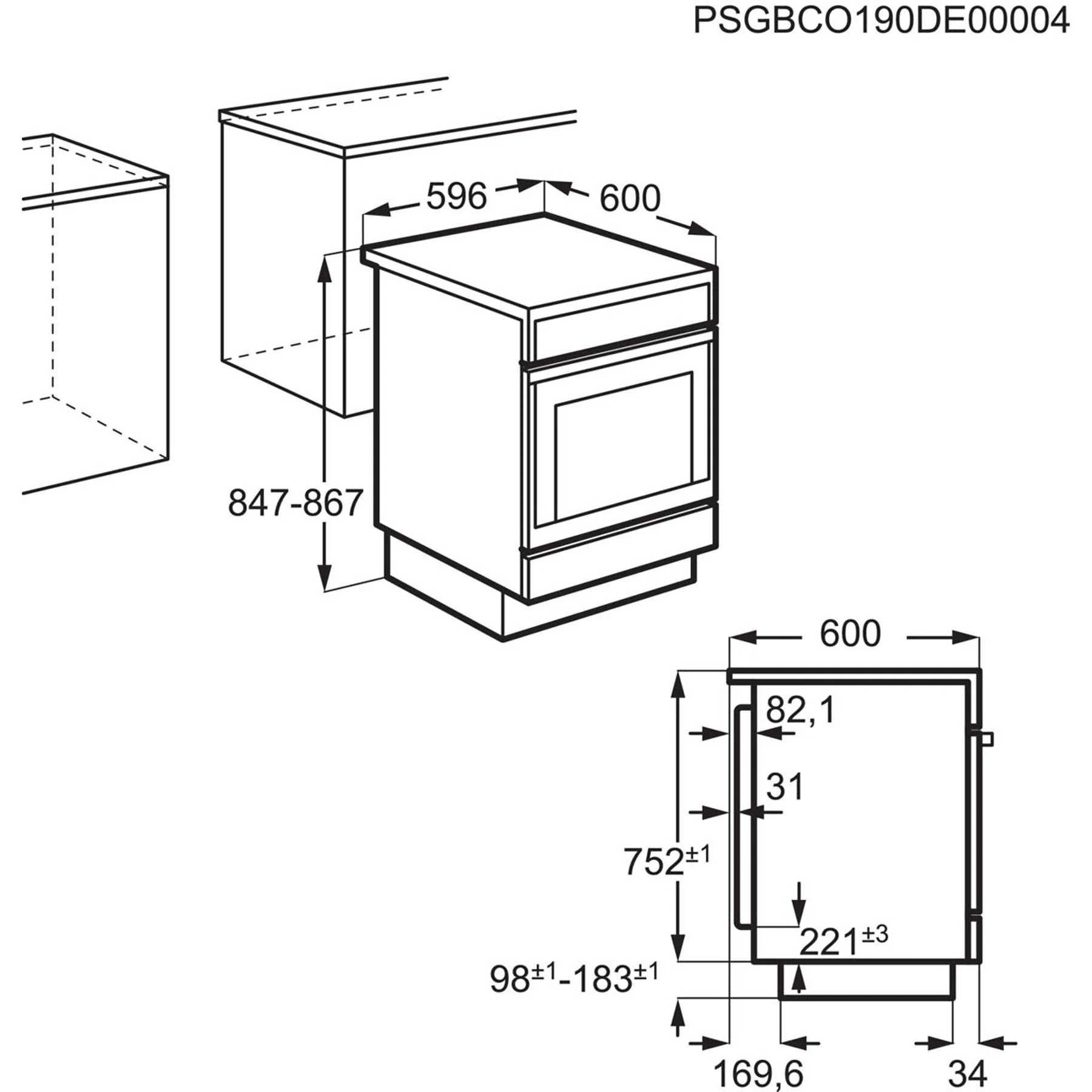Kuchnia Indukcyjna Electrolux LKI64020BX Seria 600