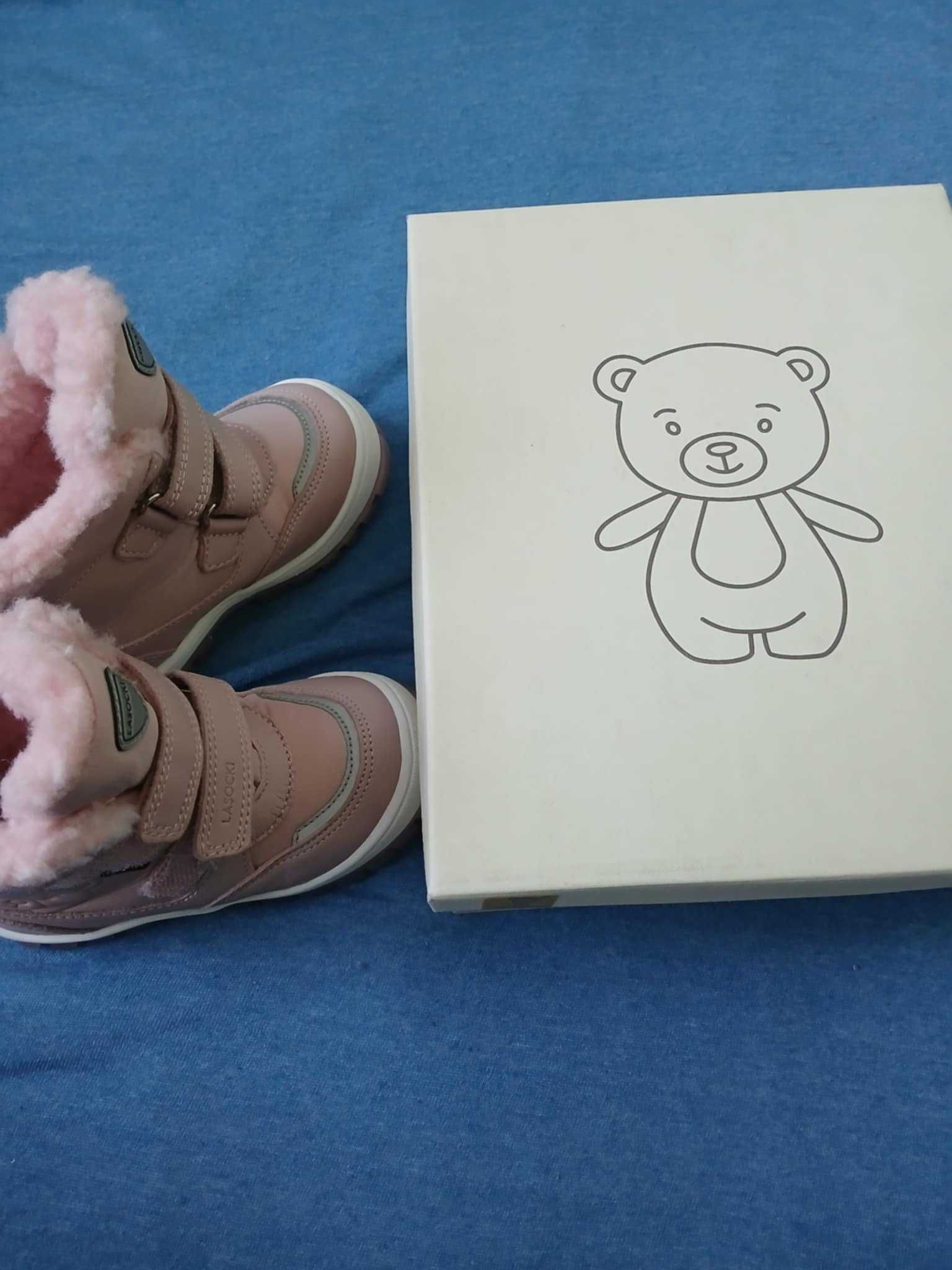 Buciki zimowe dla dziewczynki lasocki rozmiar 22