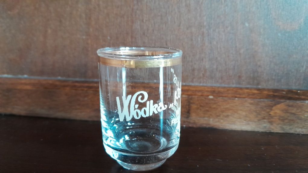 Kieliszki Wódka Polmos, vintage, PRL