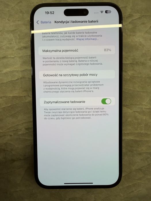 Sprzedam Apple iPhone 14 Pro Max (128 GB) – stan idealny, bateria 83 %