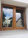 Oknoplast złoty dąb okno roleta 1570x1350mm