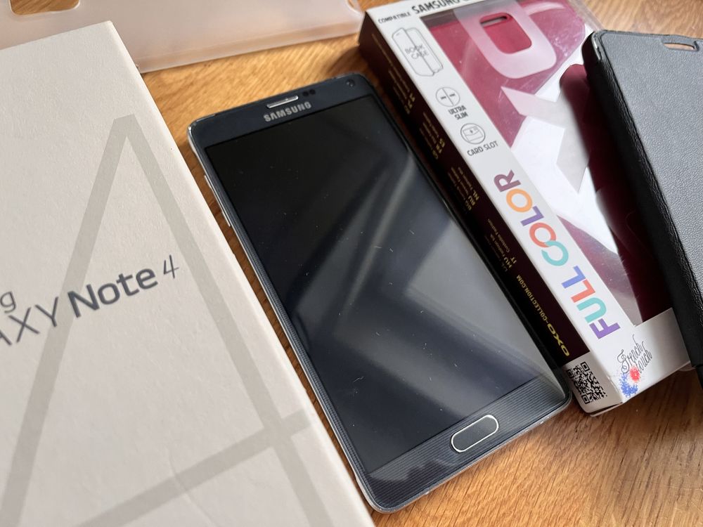 SAMSUNG Galaxy Note 4 smartfon rysik +etu +szkło