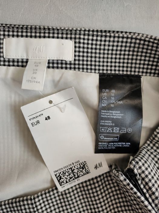 H&m elegancka spódnica w pepitkę rozm 48
