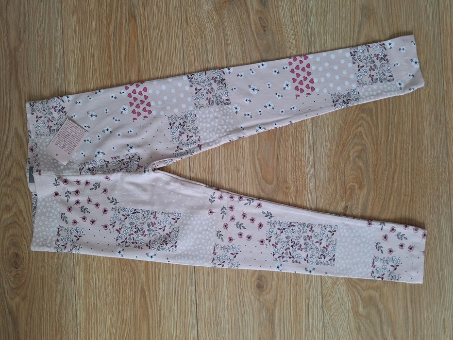 NOWE getry legginsy kwiatuszki rozmiar 110