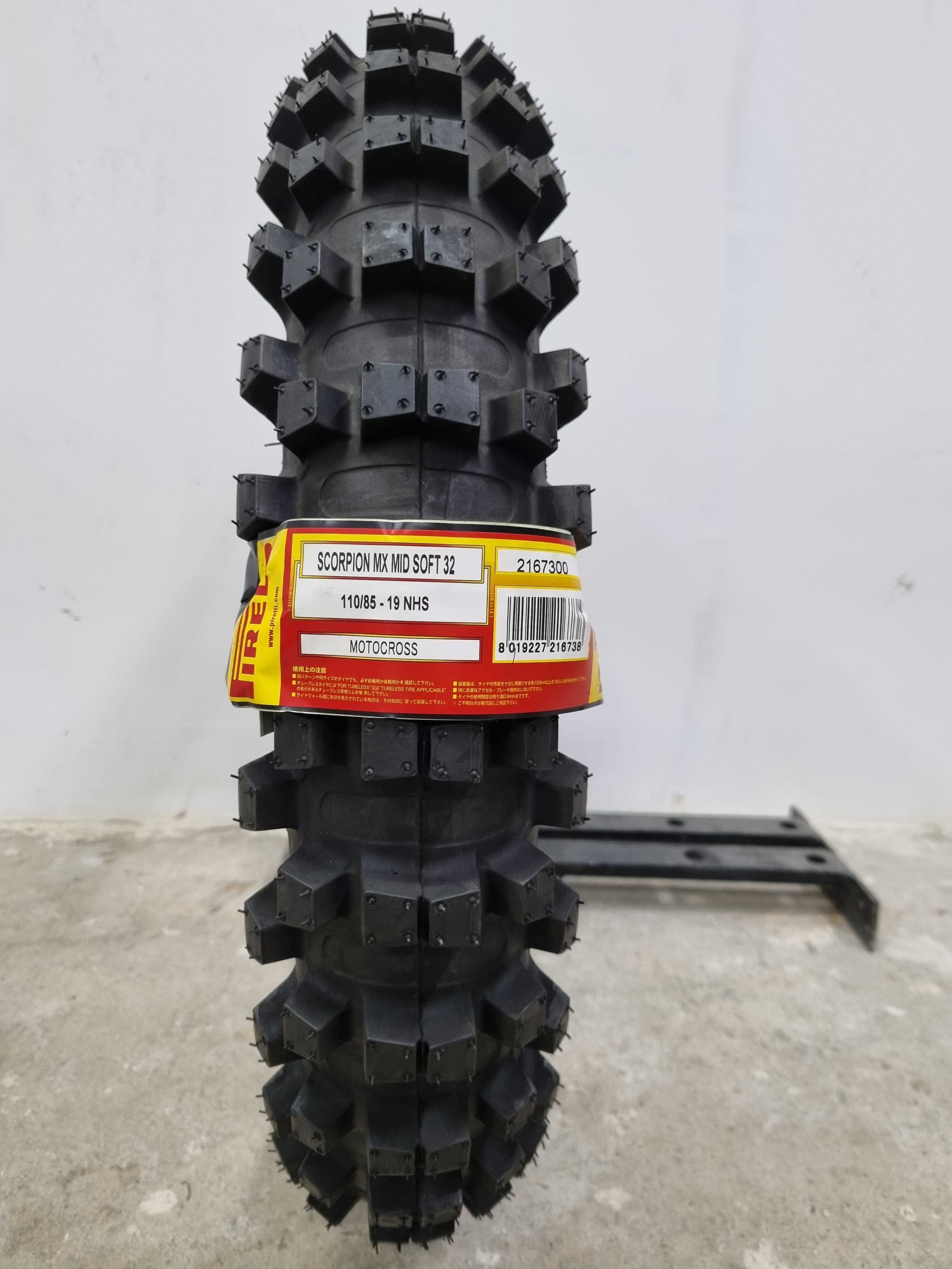 WYPRZEDAŻ !!! opona Pirelli 110/85-19 Scorpion MX32 Mid Soft cross mx