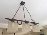 Lampa jadalnia metal szkło