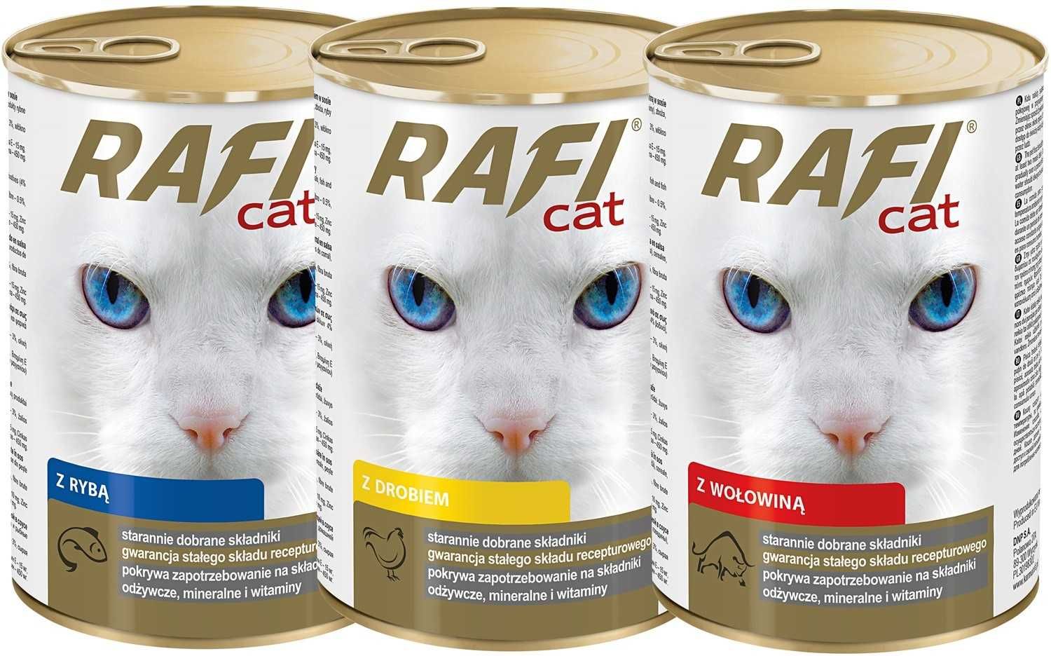 Karma dla kotów DOLINA NOTECI RAFI Cat 415g OKAZJA!