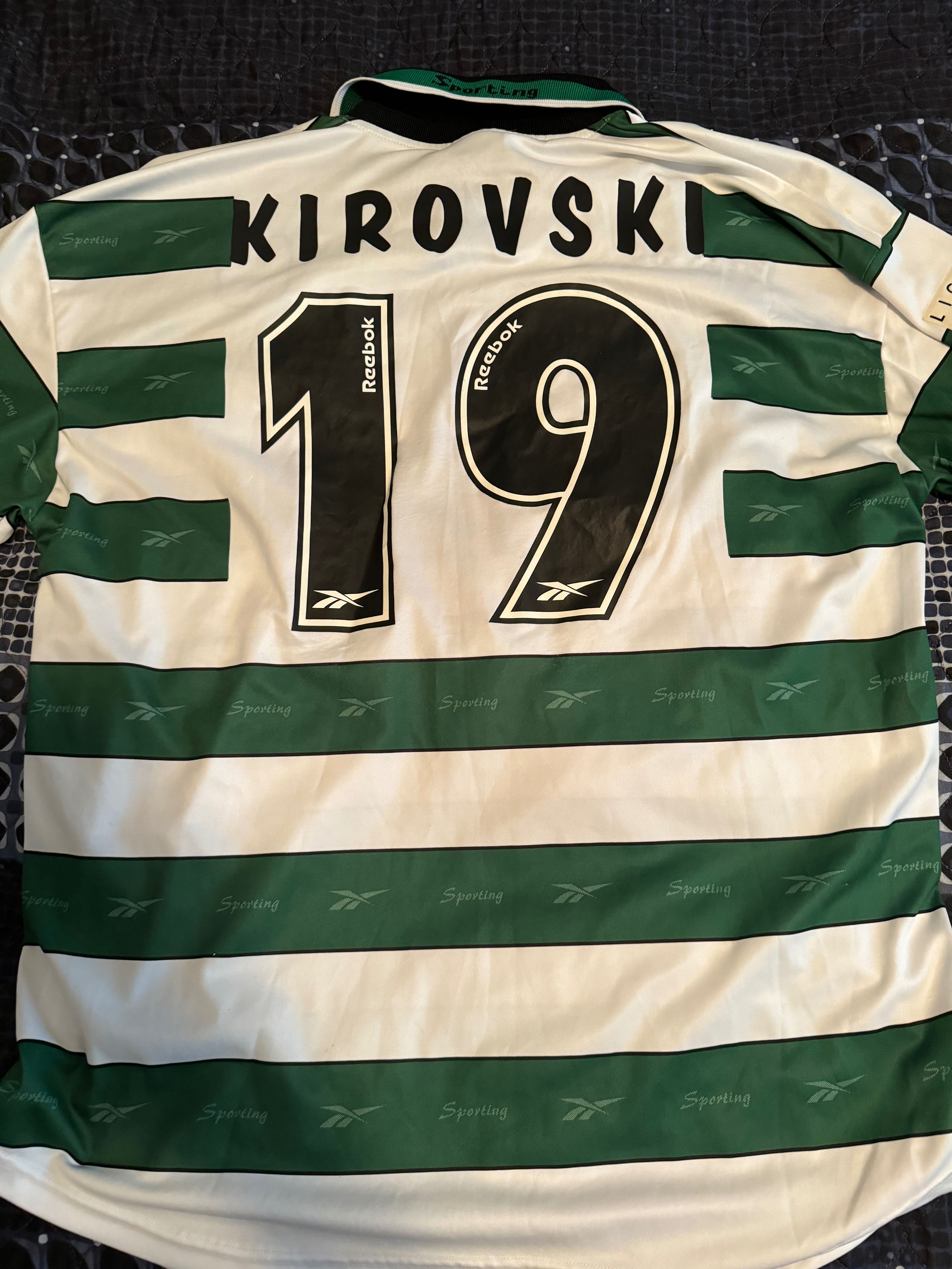 Kirosvki camisola usada de jogo do sporting portugal antiga