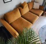 Sofa Portimao welurowa, loft,  Agata Meble