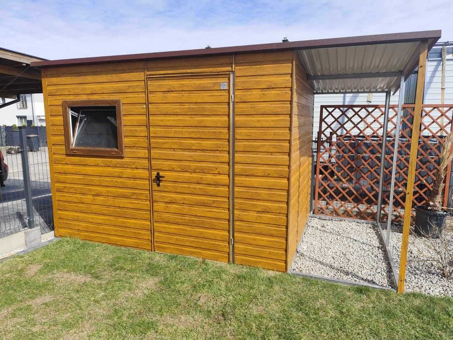 Złoty Dąb Garaż Blaszany-Schowek Narzędziowy |Wiata Ogrodowa–Maj-Blach