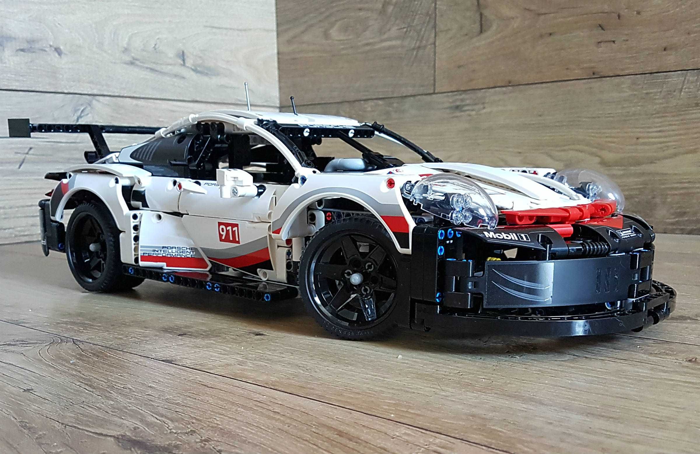 Porsche 911 RSR 42096 technic 1580 klocki nowe jak Lego auto samochód