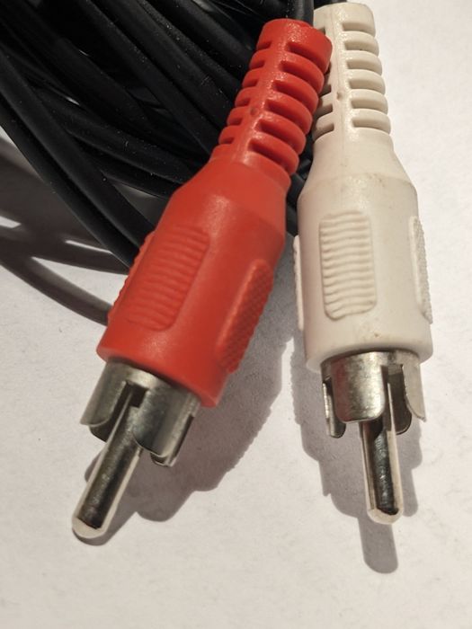 Kabel Audio Mini Jack 3.5mm do 2x RCA (Cinch) 2.8m Solidny