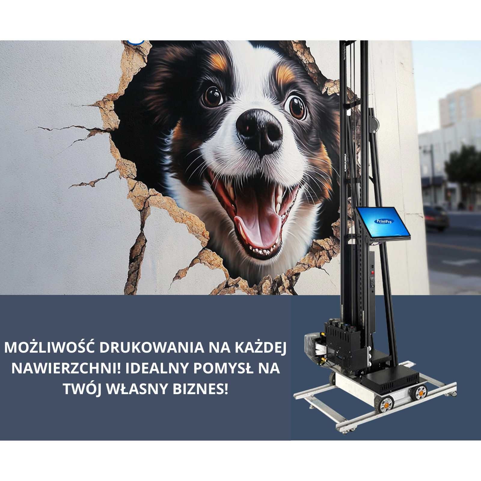 DRUKARKA ŚCIENNA PrintPro Druk Ścienny 3D 7D Wysoka Jakość Twój Biznes
