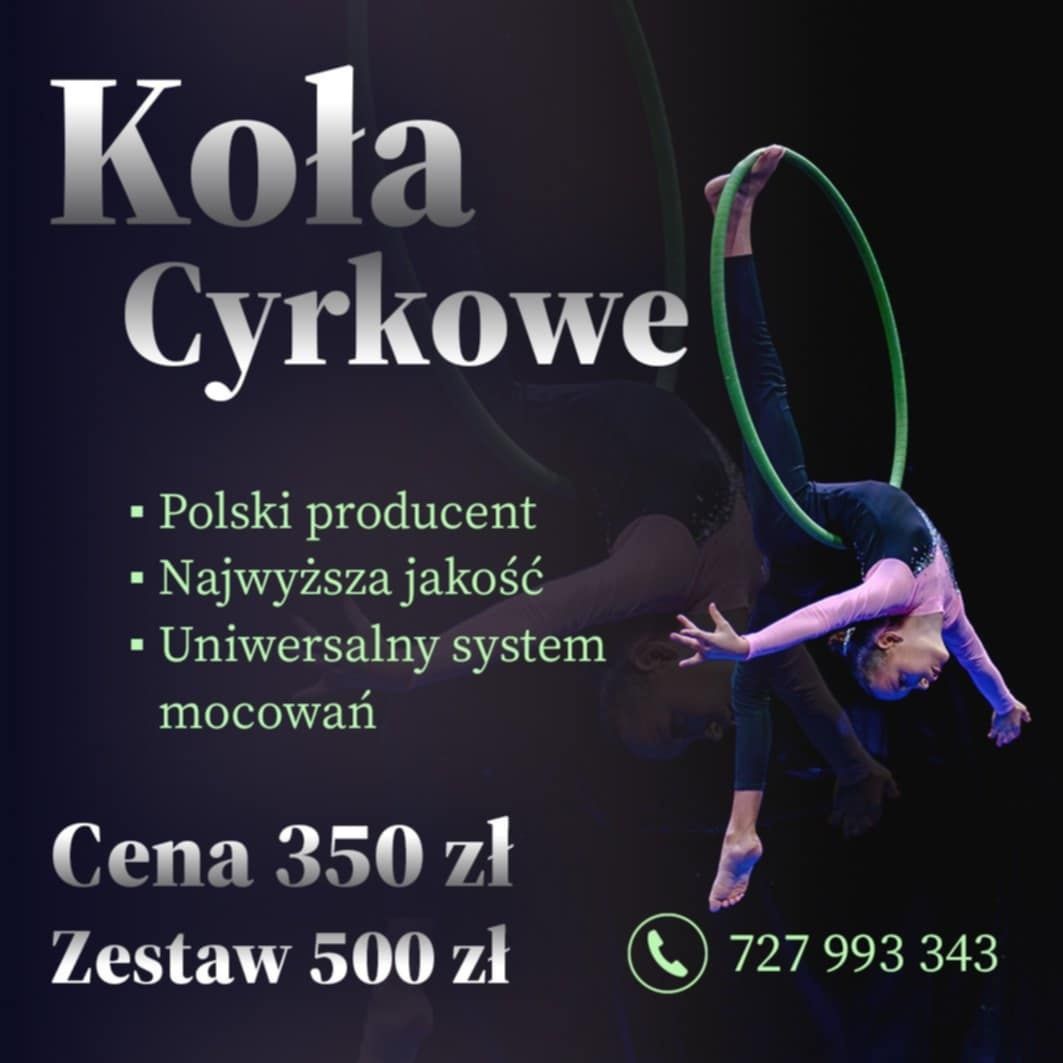 Aerial Hooop koło Akrobatyczne Akrobatyka Mocowania Sufitowe