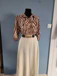 Bluzka koszulowa elegancka panterka, Vanis, 36/38 S/M nowa