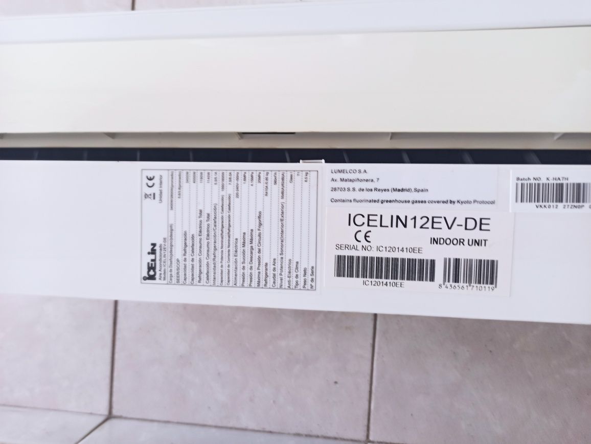 Ar condicionado 12 Btu Icelin