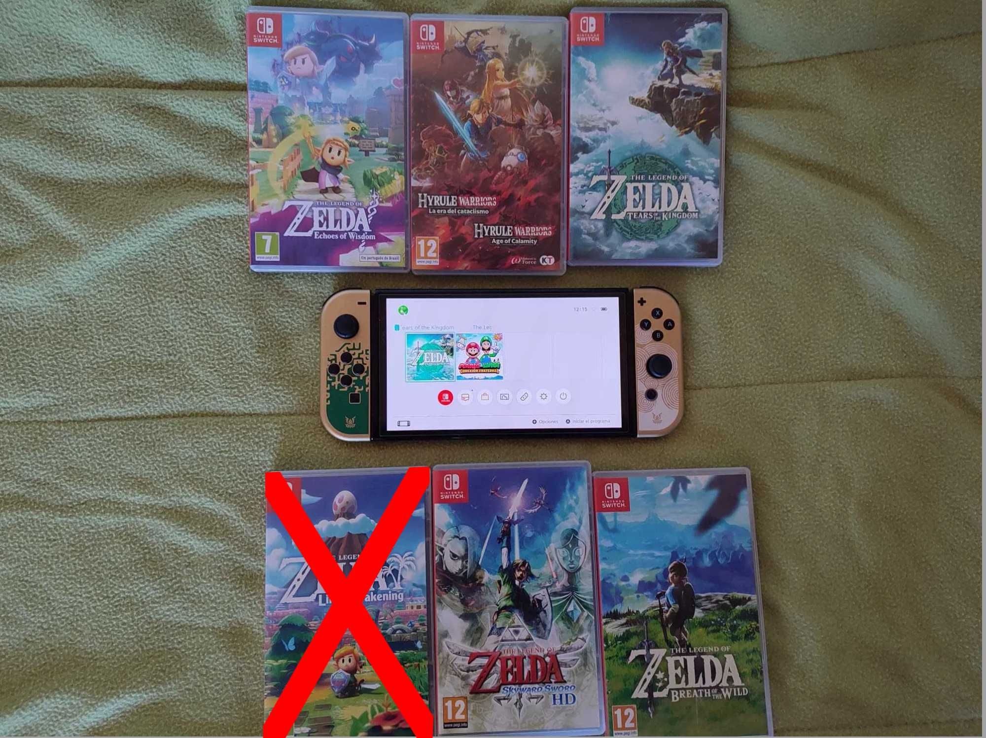 Nintendo Switch OLED - Edição Tears of the Kingdom + Jogos e Extras