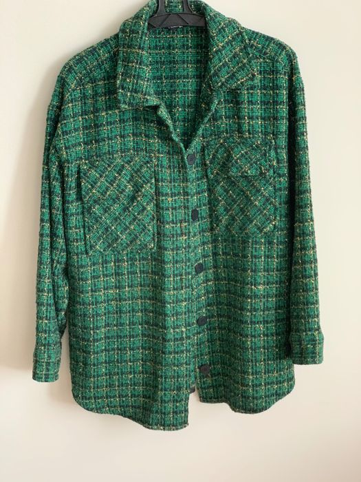 Тепла сорочка красивого зеленого кольору