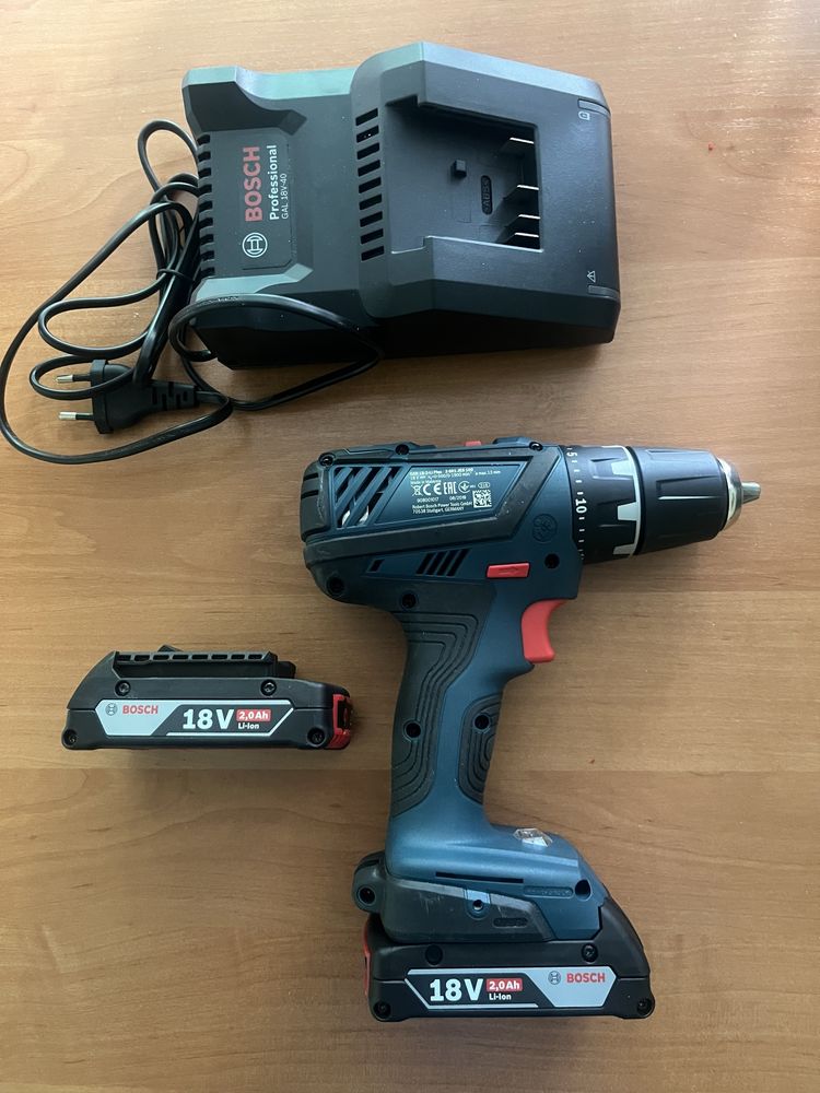 Акумуляторний шуруповерт Bosch GSR 18-2-LI Plus 2x2.0 Ah