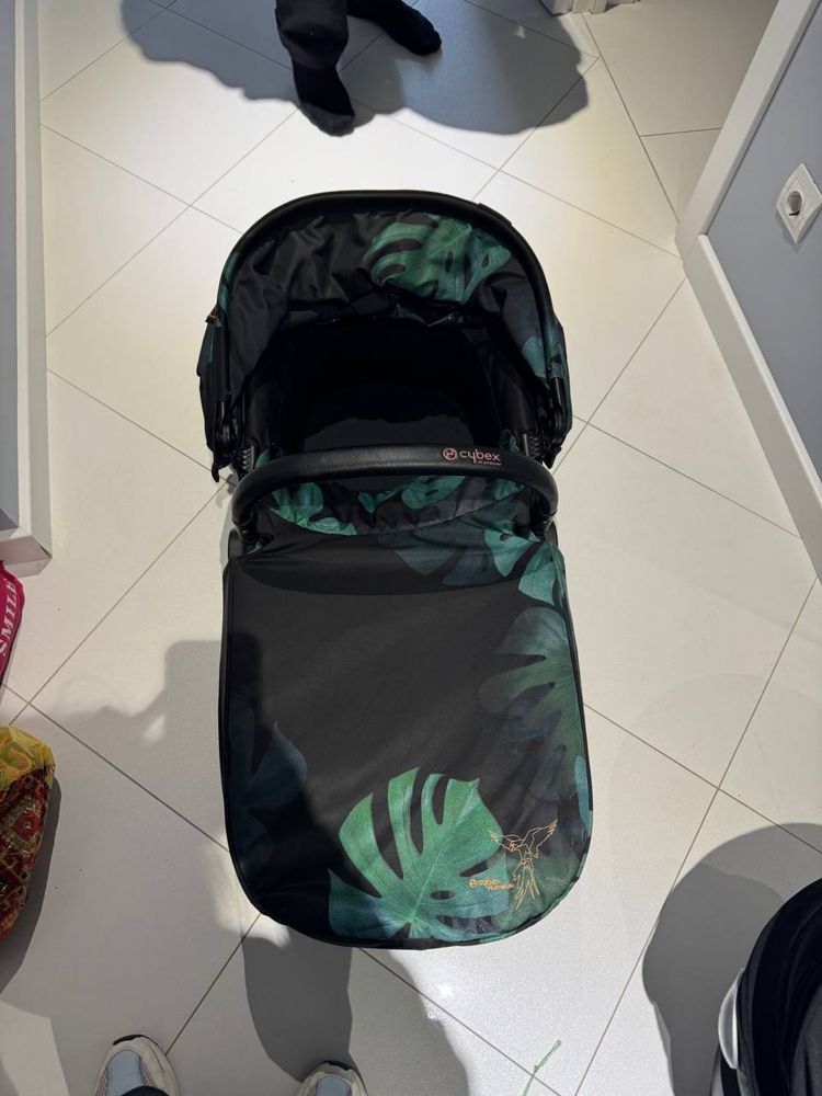 Дитячий візок 3 в 1 Cybex priam birds of paradise platinum