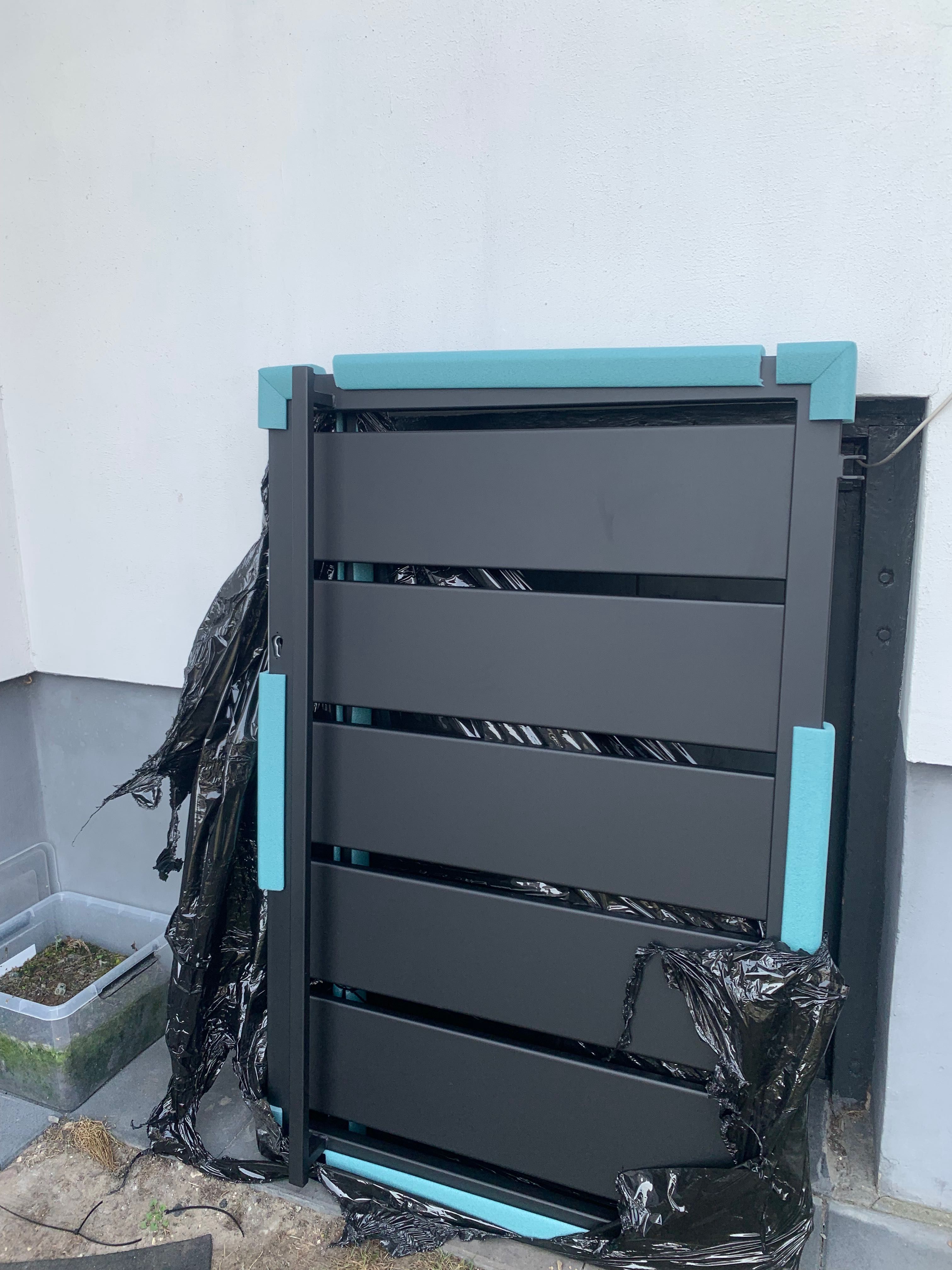 Brama wjazdowa+furtka z profila100x20 wym.4mx150.